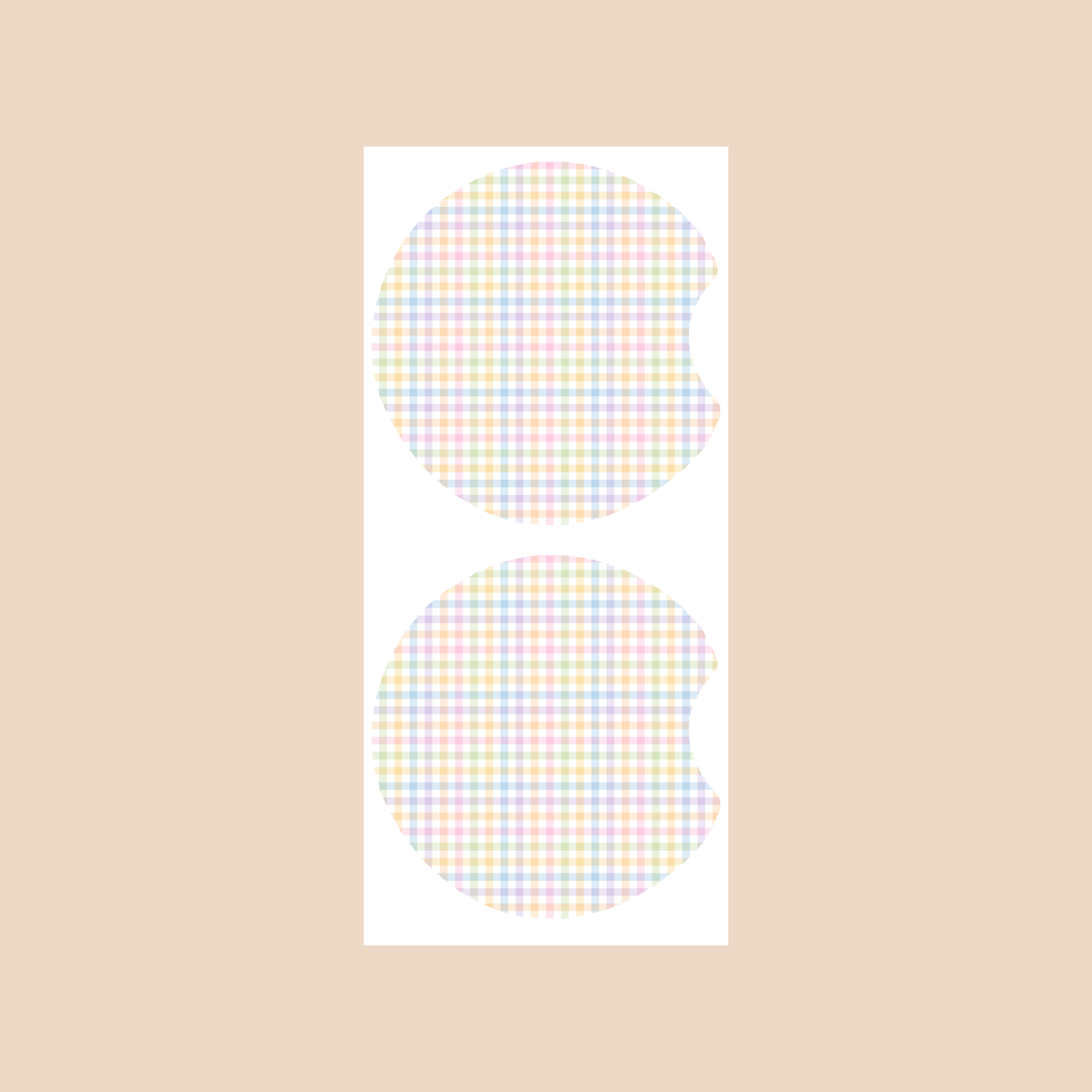Multi Coloured Pastel Gingham