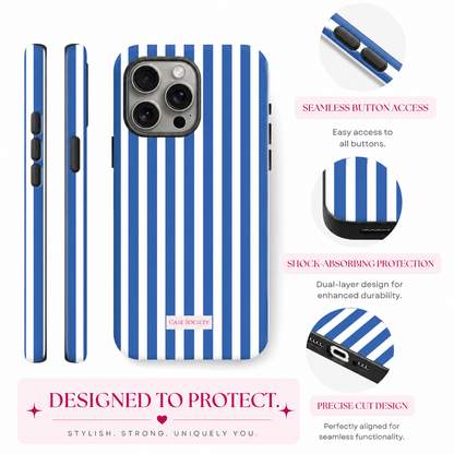 Azure lines Tough  IPhone Case