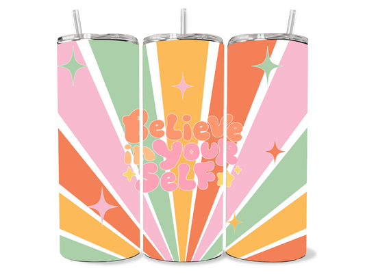Believe in Your Self – Retro 20oz Tumbler