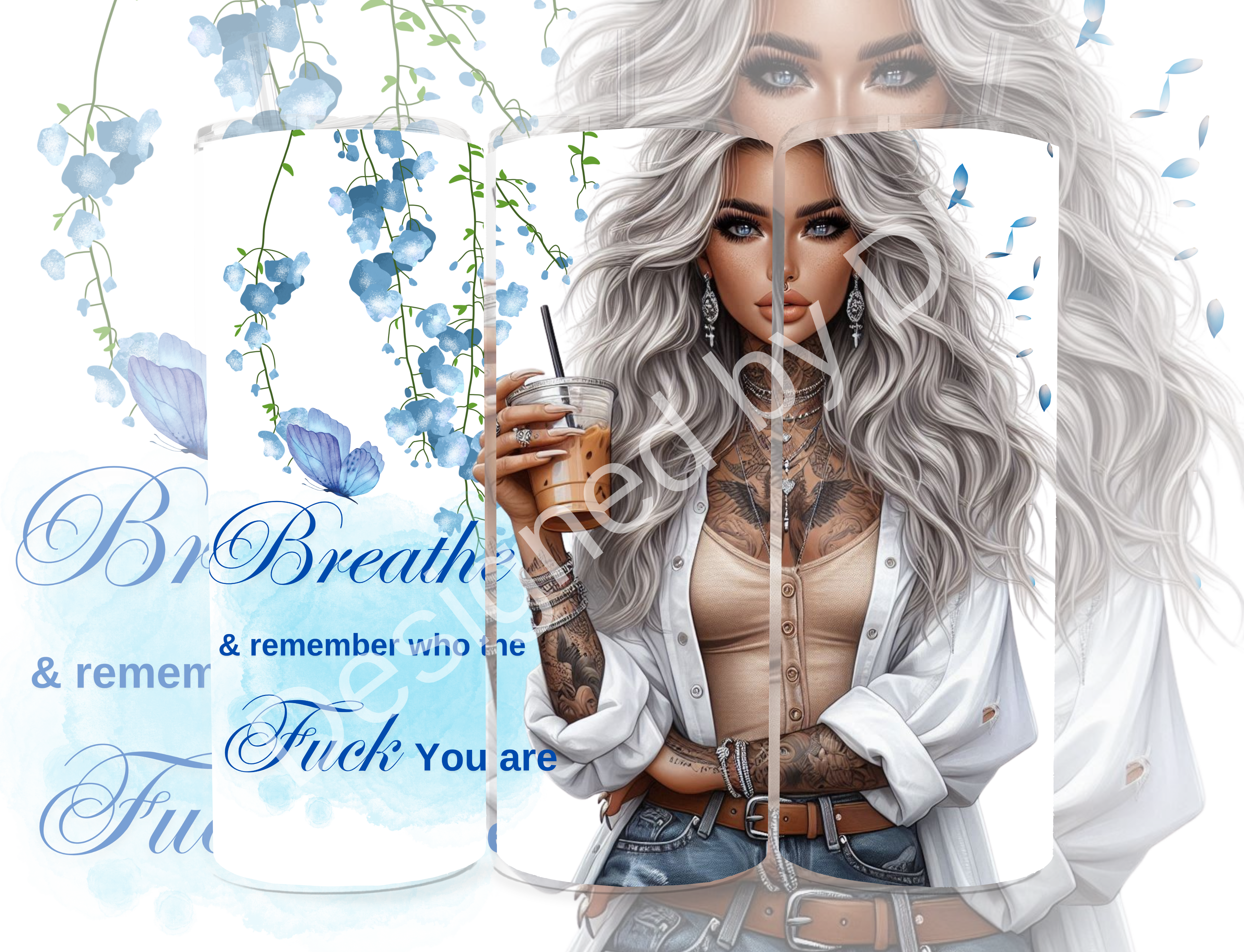 Breathe 20oz Tumbler Digital download.