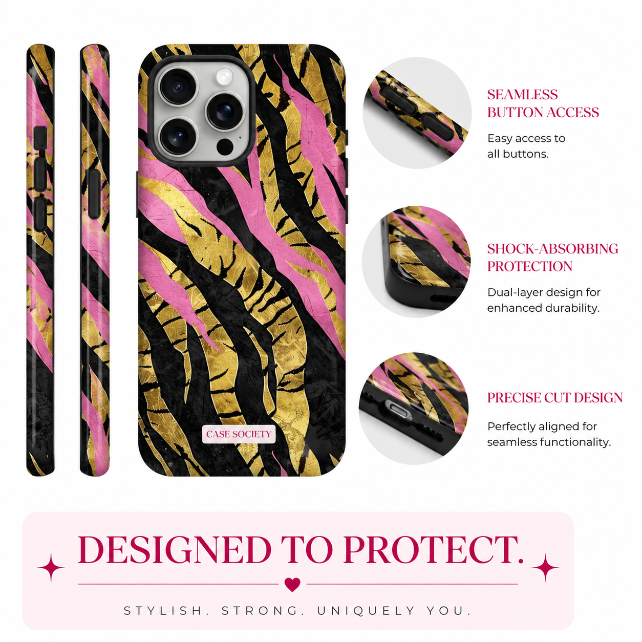 Blush Safari iPhone Tough Case