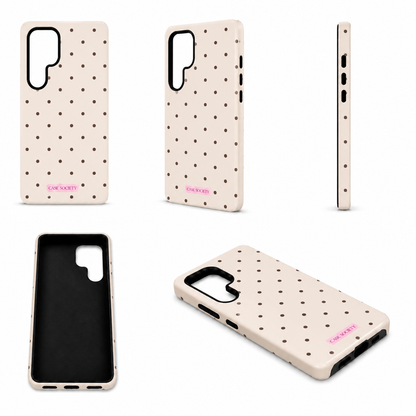 Espresso Polka MagSafe Case Samsung