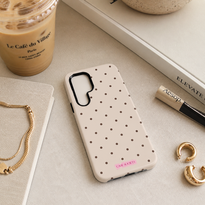 Espresso Polka MagSafe Case Samsung