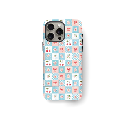 Cherry Check Tough Case