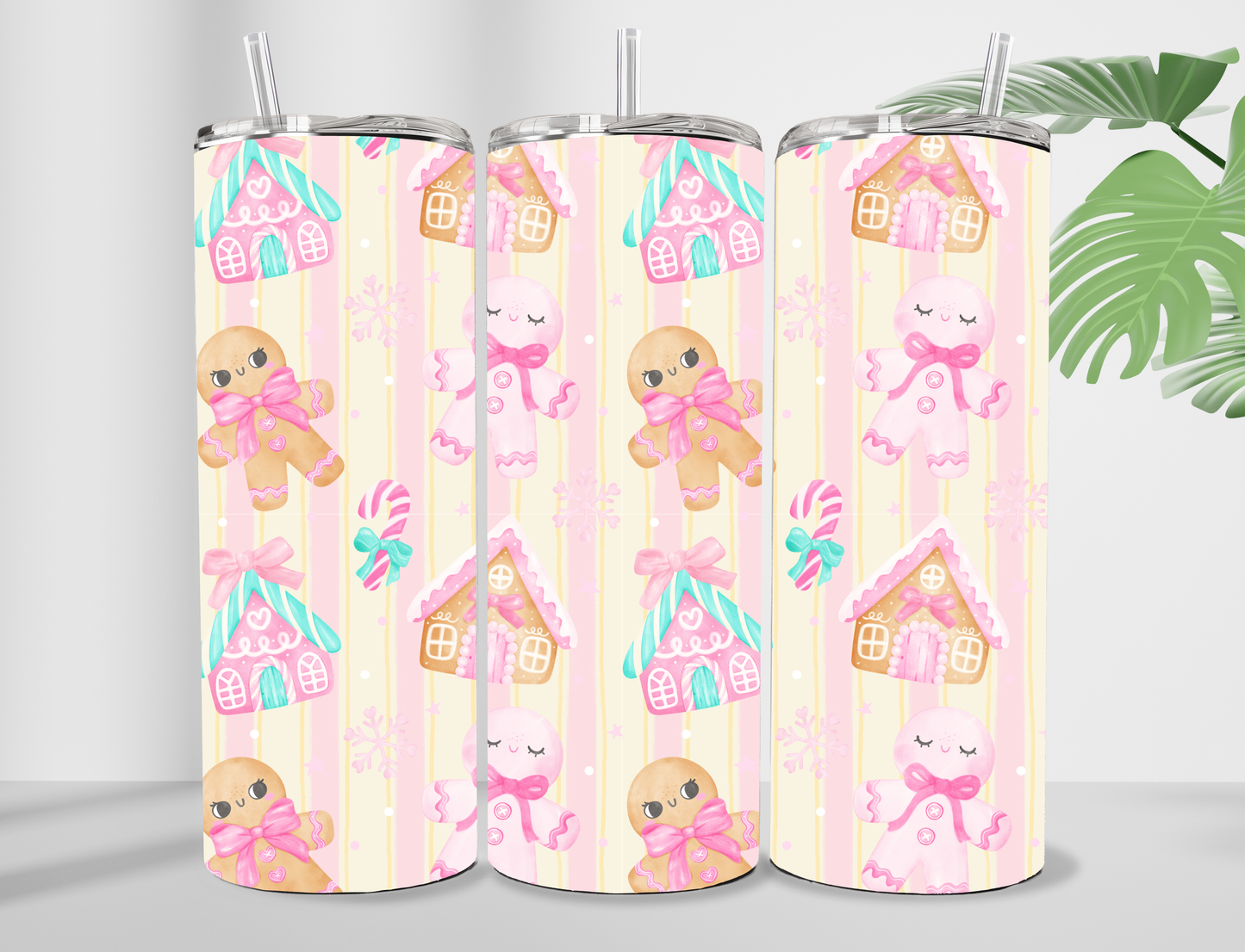 Gingerbread, 20oz stainless steel Tumbler