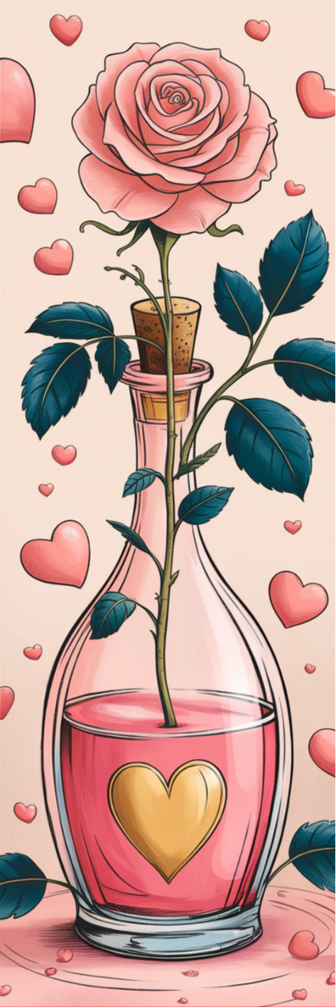 Love themed bookmarks