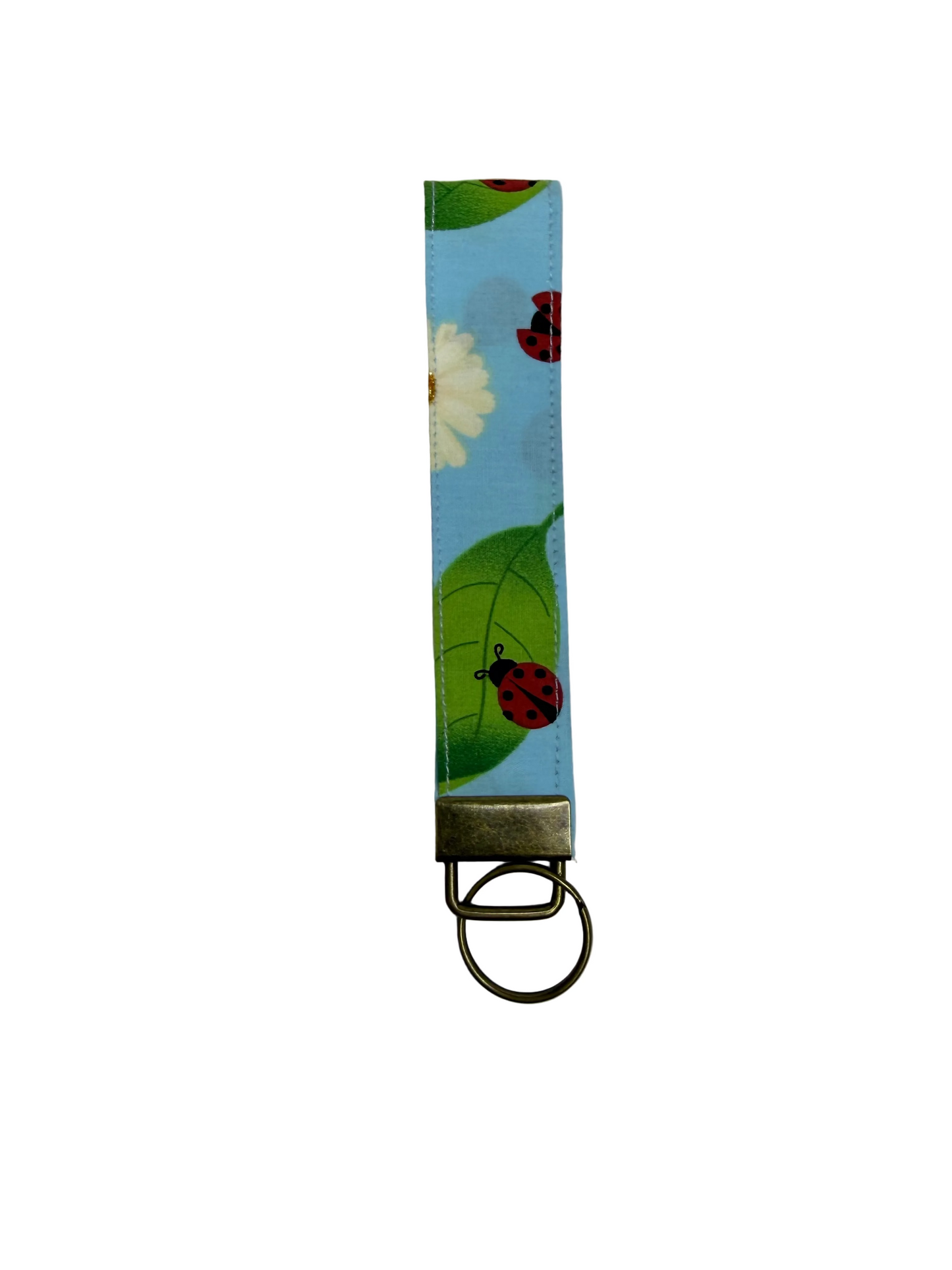 Handmade Fabric Wristlet Keychain