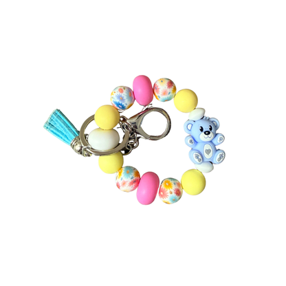 Silicon beaded wristlet.