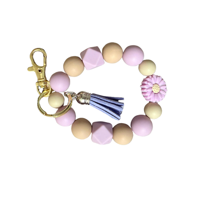 Silicon beaded wristlet.