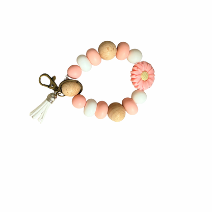 Silicon beaded wristlet.