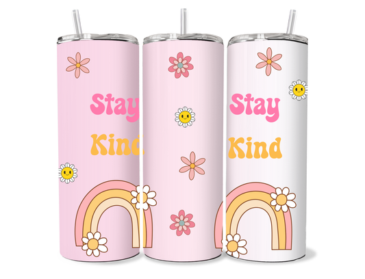 Stay Kind – Retro Daisy 20oz Tumbler