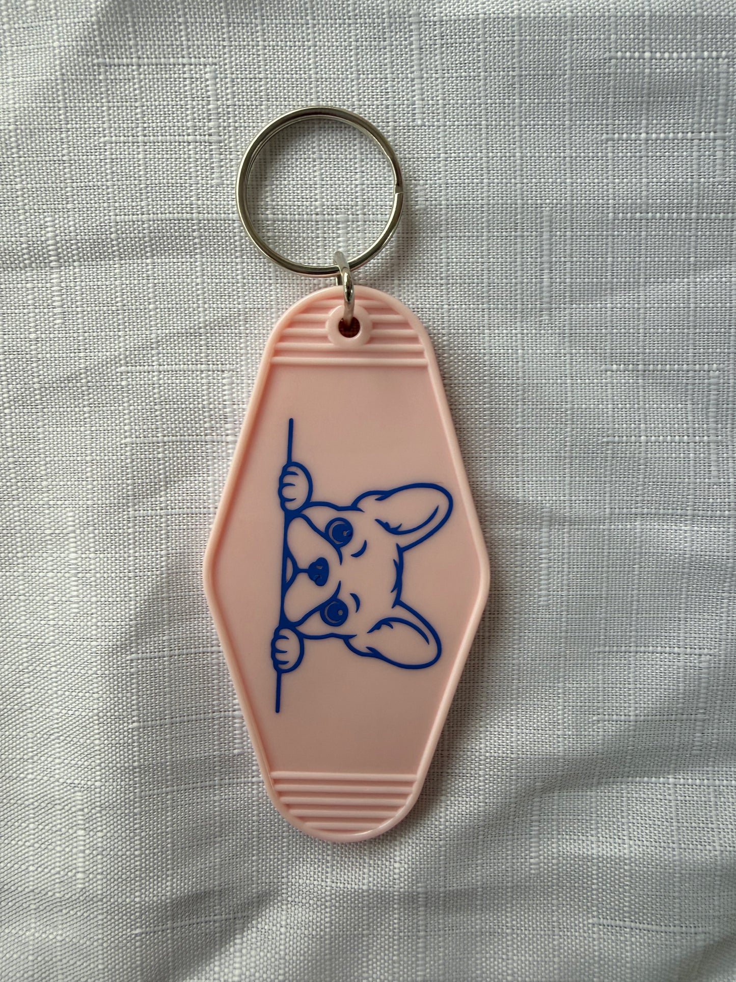 Retro Motel Style Keyring