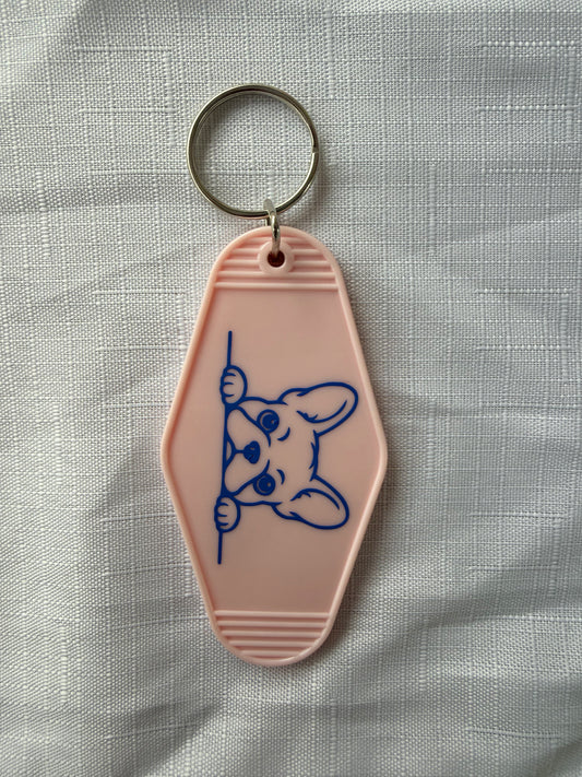 Retro Motel Style Keyring