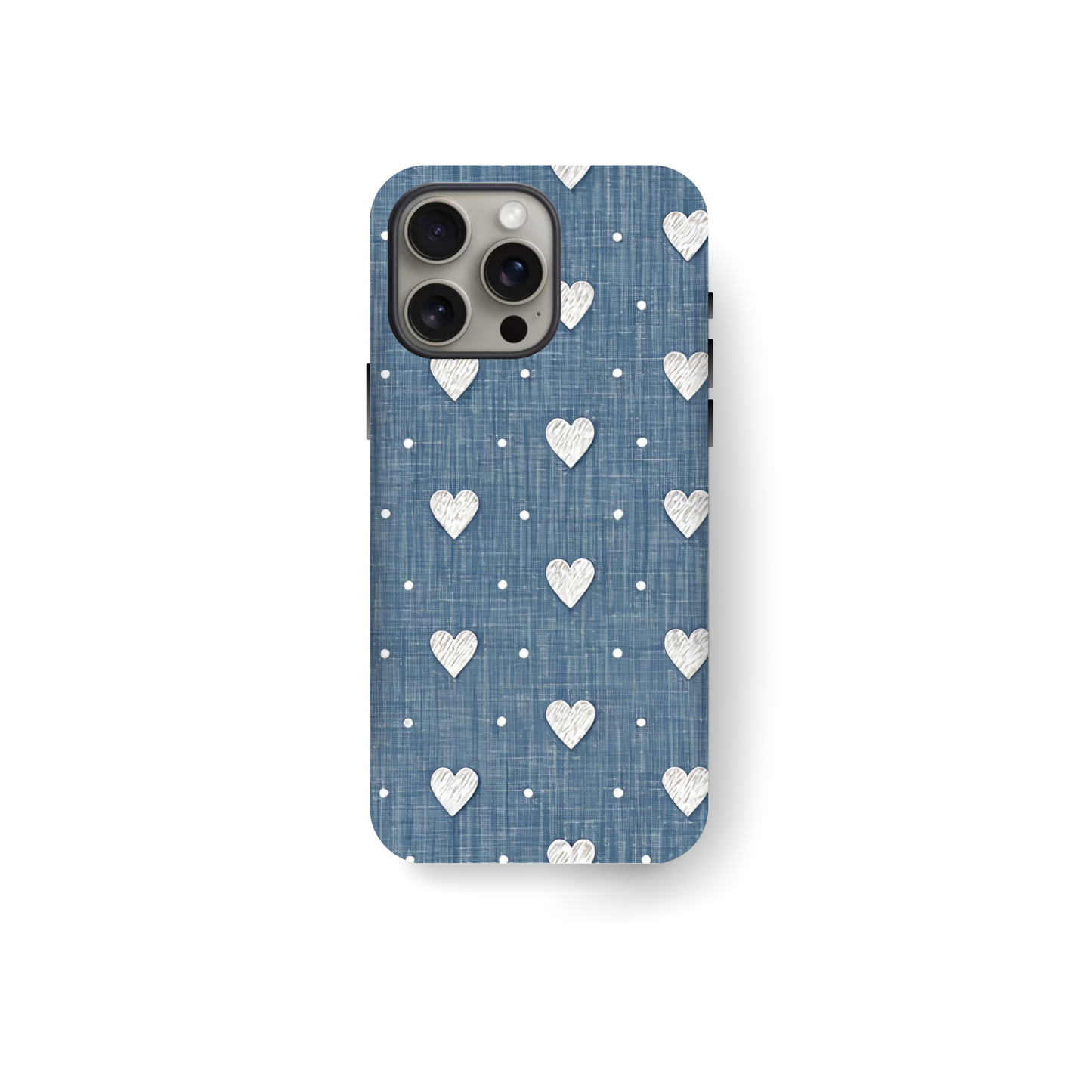 Denim Hearts MagSafe Case