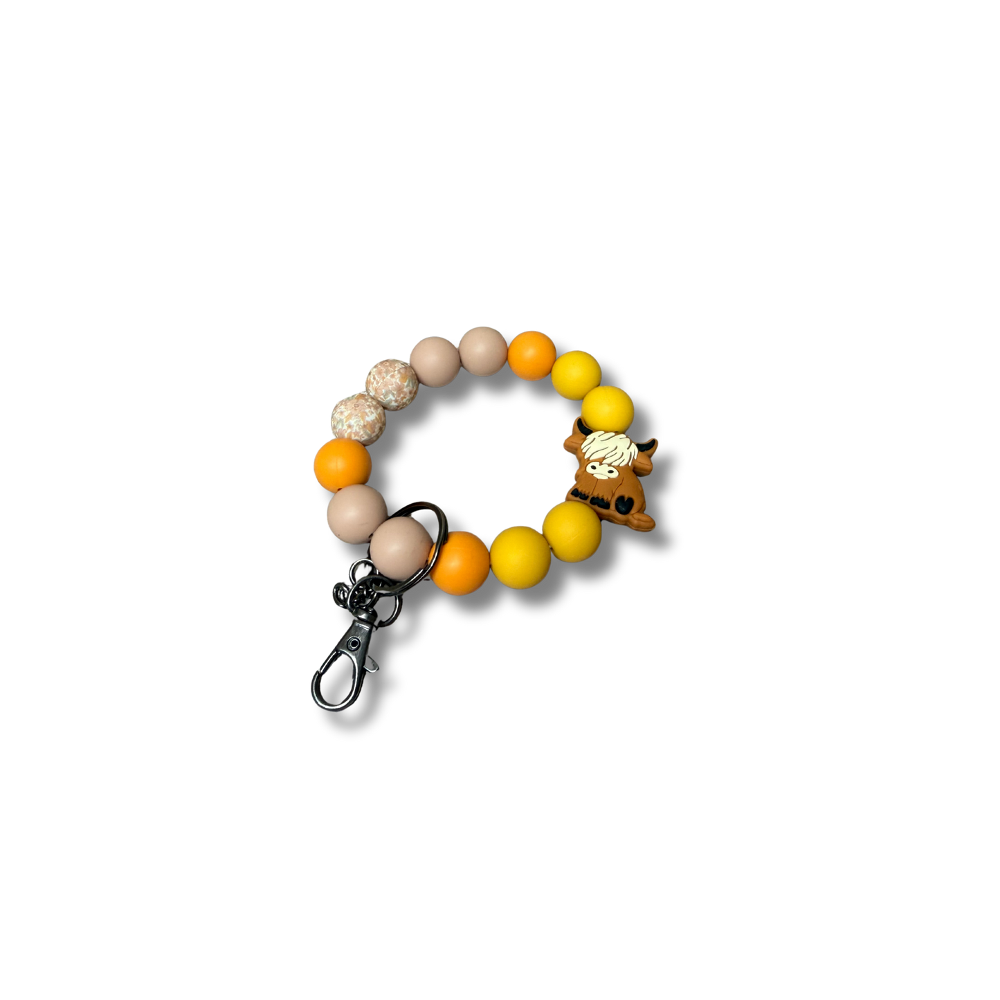 Silicon beaded wristlet.