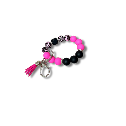 Silicon beaded wristlet.