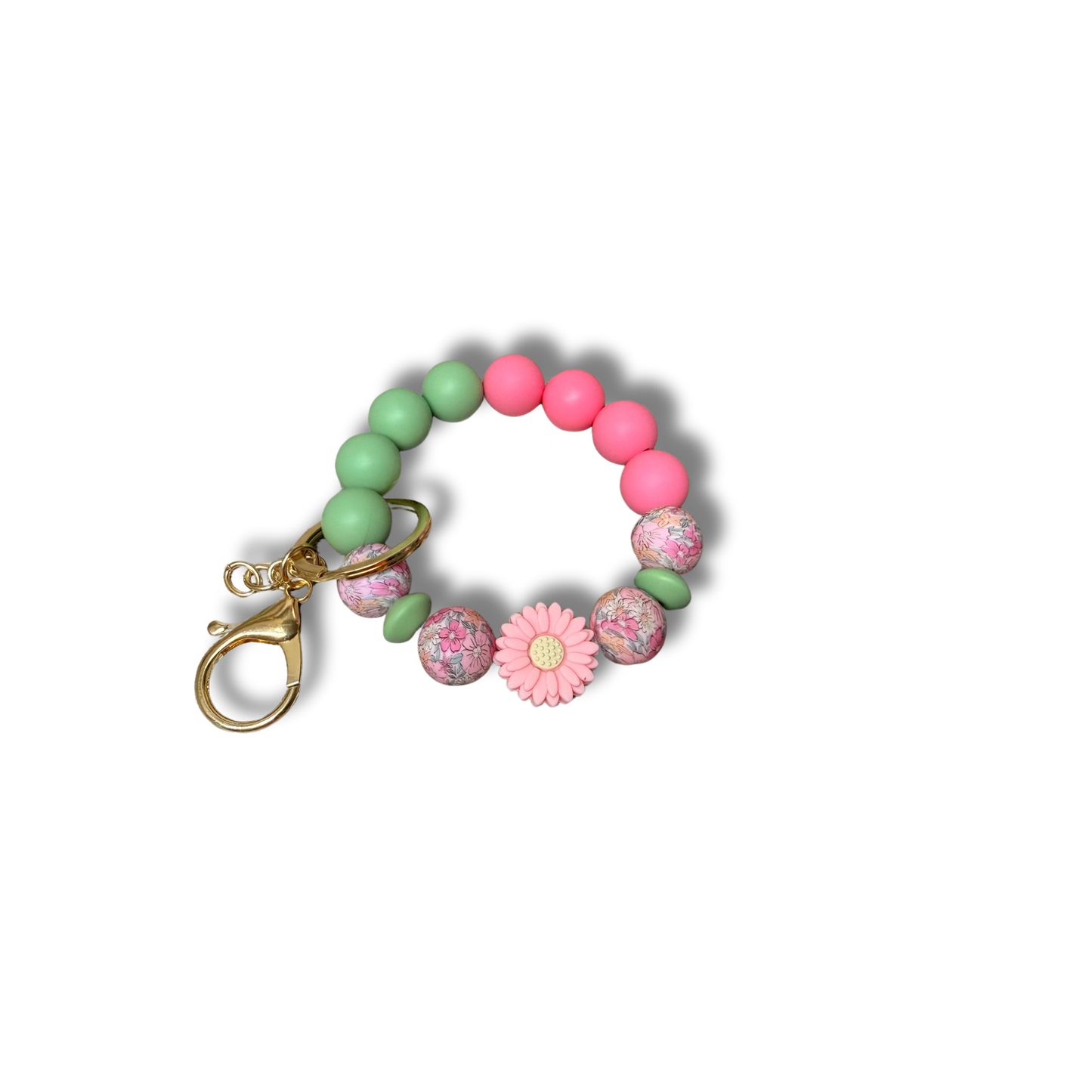 Silicon beaded wristlet.