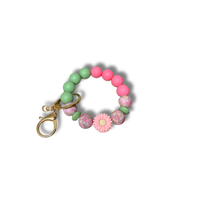 Silicon beaded wristlet.