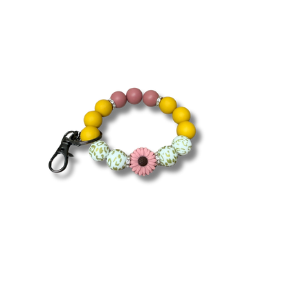 Silicon beaded wristlet.