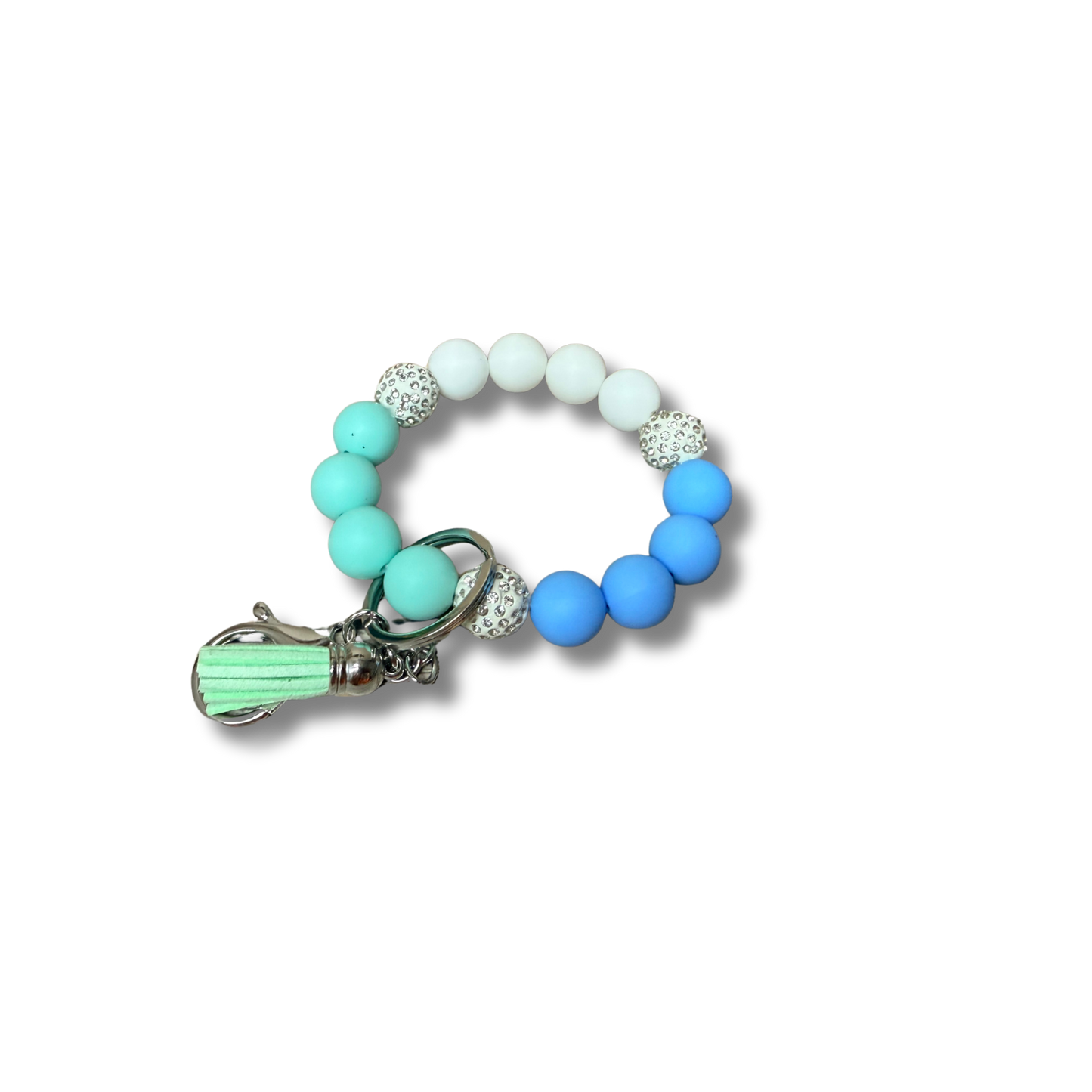 Silicon beaded wristlet.