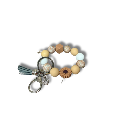 Silicon beaded wristlet.