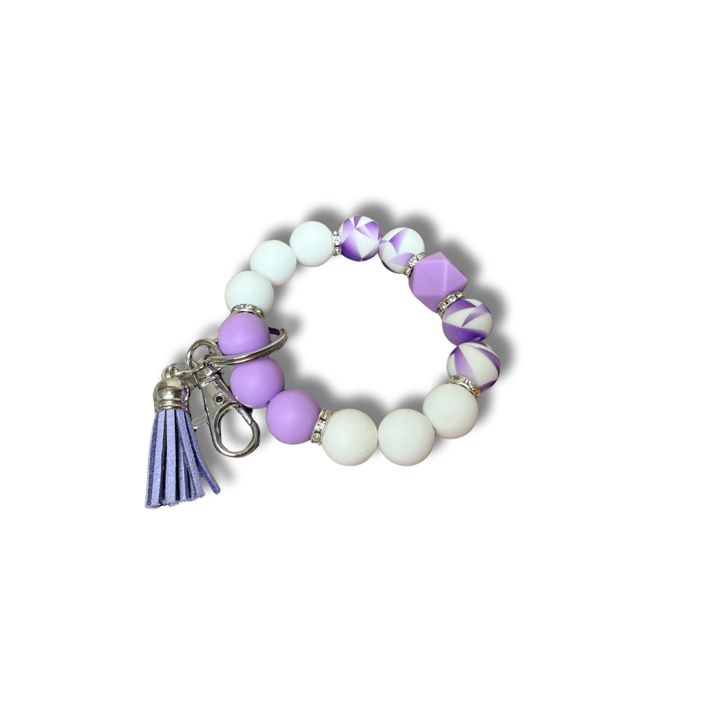 Silicon beaded wristlet.