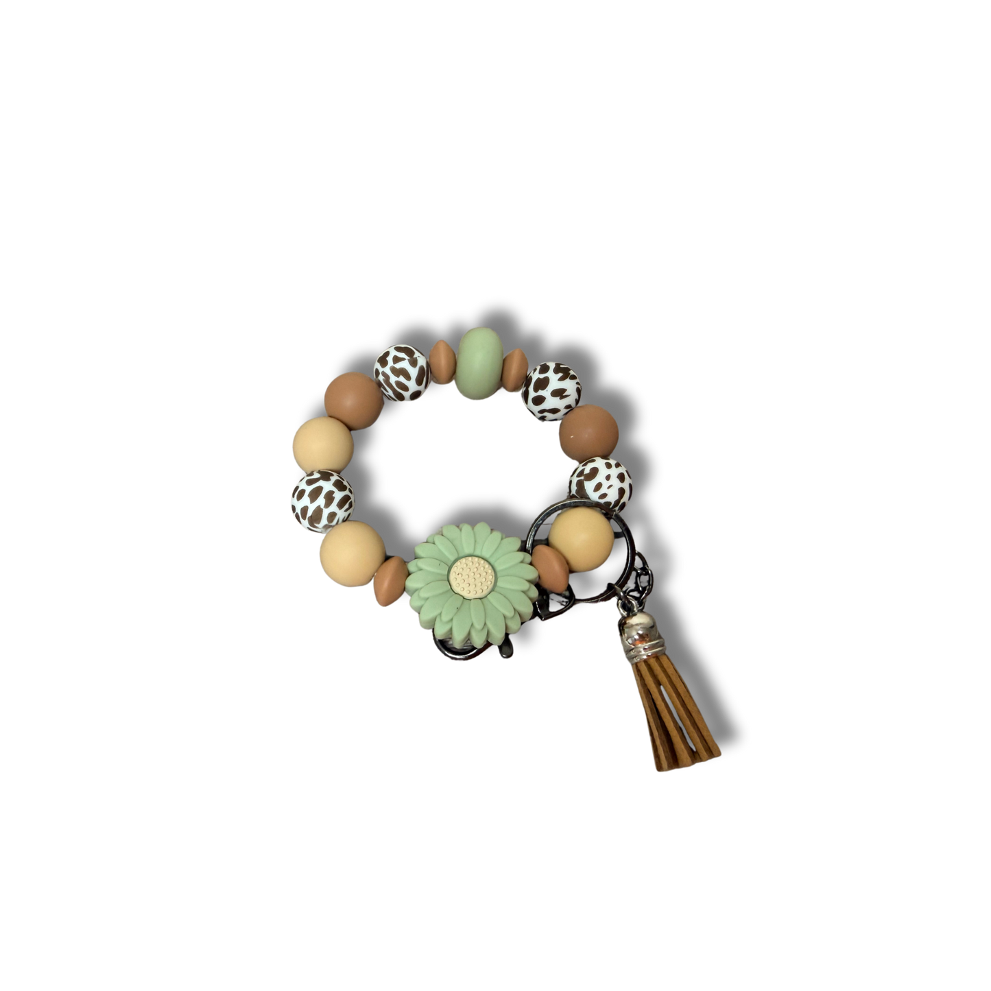 Silicon beaded wristlet.