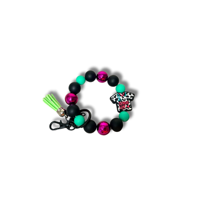 Silicon beaded wristlet.