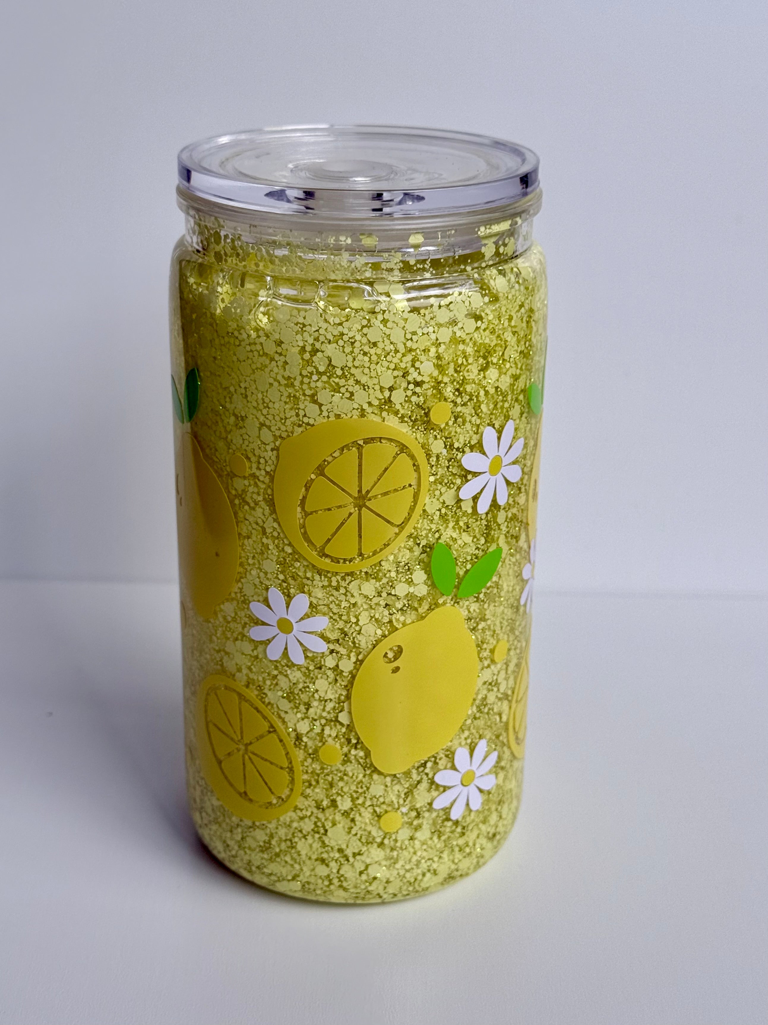 16oz Acrylic snow globe Tumbler