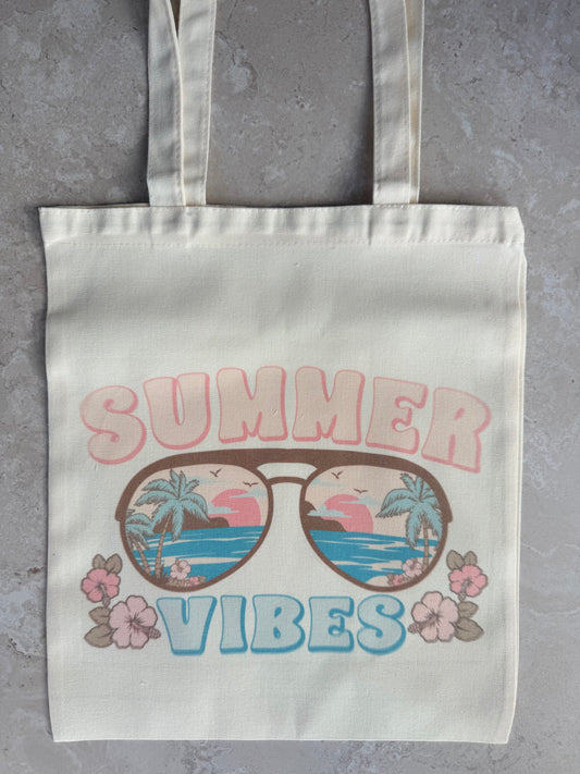🌴 Summer Vibes Sublimated Tote Bag