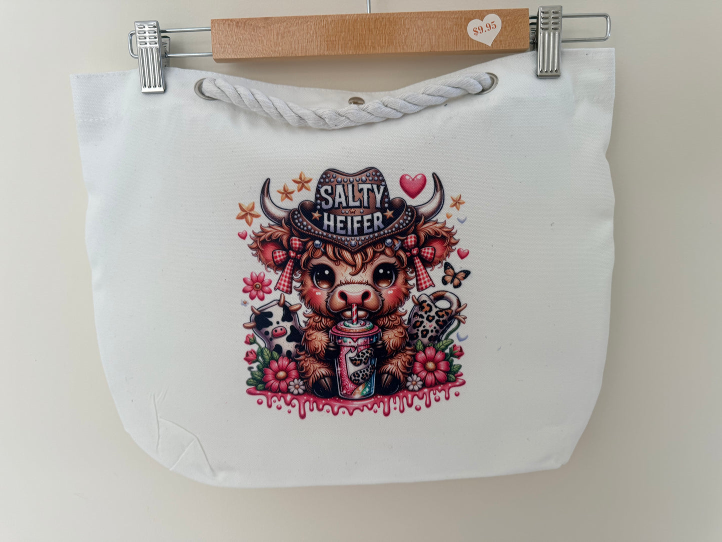 Salty Heifer Tote Bag