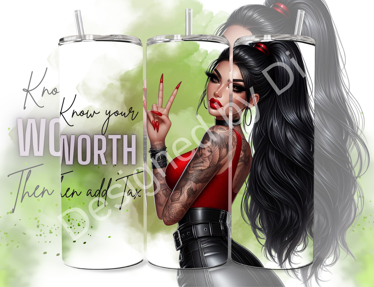 Know your Worth 20oz Tumbler Digital Download