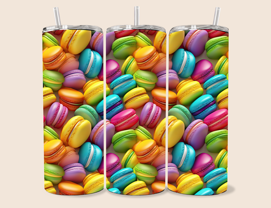 Neon Macarons, 20oz stainless steel Tumbler