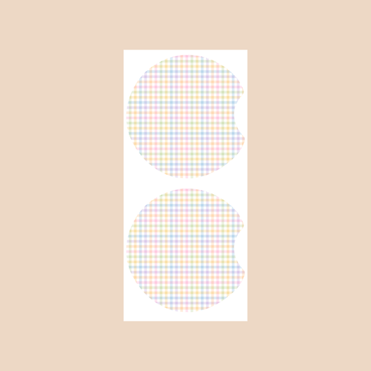 Multi Coloured  Pastel Gingham