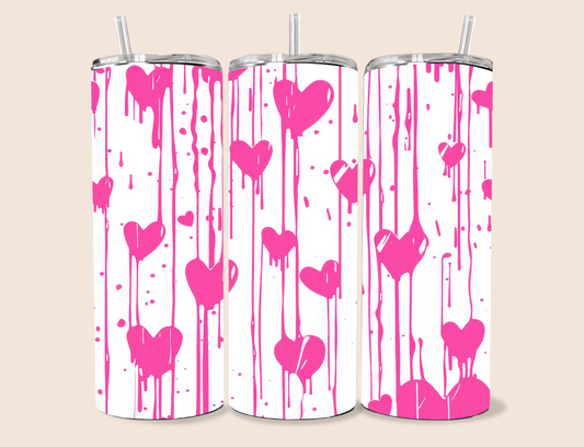 Melting Hearts, 20oz stainless steel Tumbler