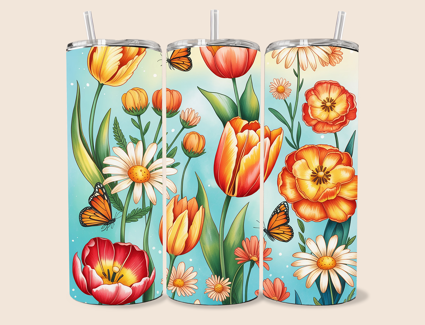 Tulip Gardens, 20oz stainless steel Tumbler