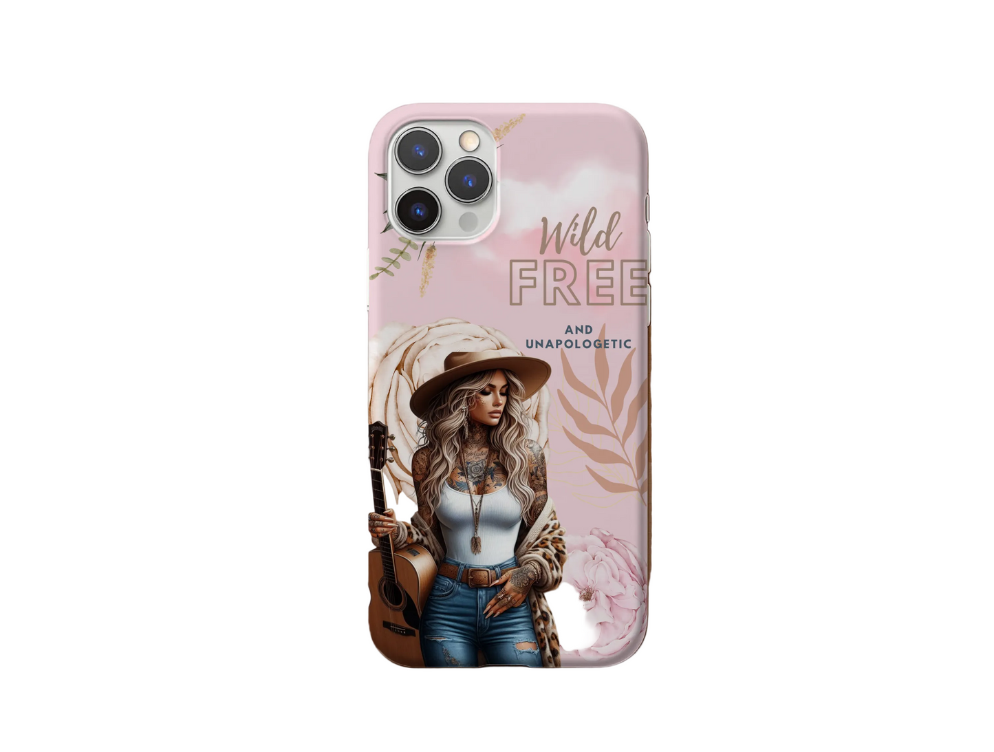 Wild and Free phone case sublimation digital download